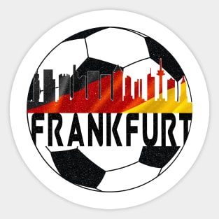 Distressed Grunge Frankfurt Germany football soccer Sticker